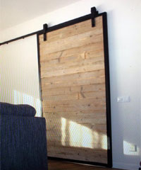 ambarska vrata drvo metal za dnevnu sobu spavacu sobu 